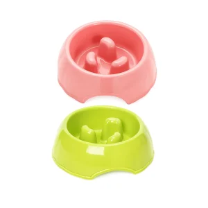 عکس ظرف غذای آرام‌خور سگ و گربه مدل کوچک – قطر ۱۴ سانتی‌متر