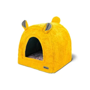 عکس لانه سگ و گربه نیناپت مدل چهارکاره خرسی – ۴۵×۵۰×۴۵ سانتی‌متر