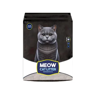 عکس خاک گربه Meo Cat مدل گرانول سوپرکلامپ کربن و زئولیت وزن 10 کیلوگرم