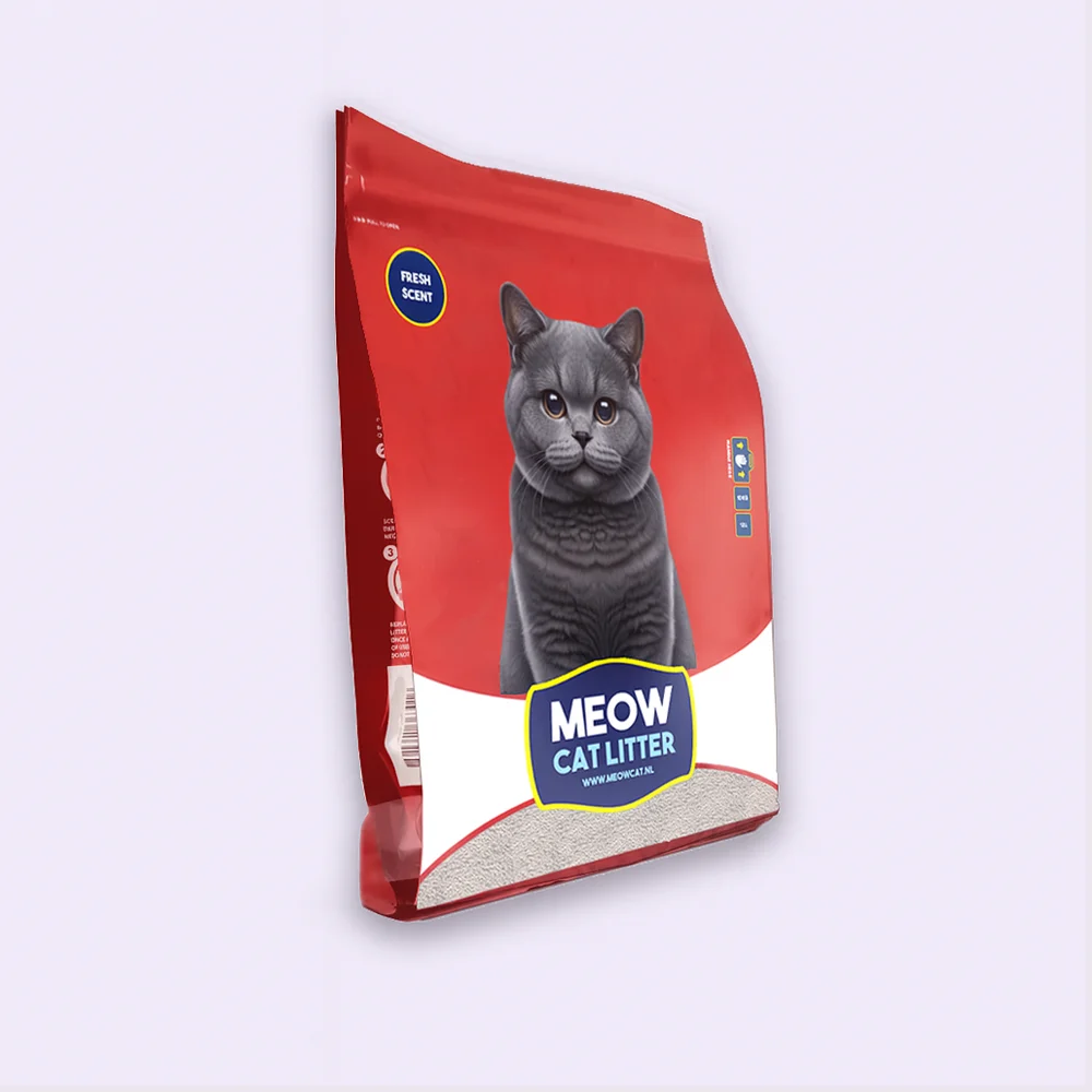 خاک گربه Meow Cat مدل گرانول سوپرکلامپ معطر – وزن 10 کیلوگرم