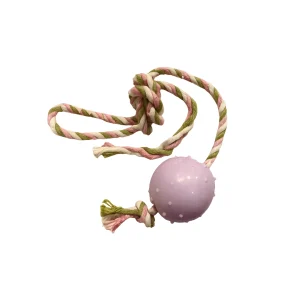 عکس اسباب‌بازی سگ مدل توپ خاردار طناب‌دار