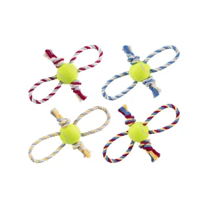 عکس اسباب‌بازی سگ نیناپت مدل توپ و طناب