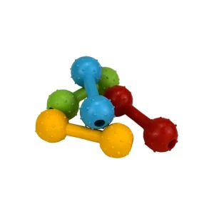 عکس اسباب‌بازی سگ مدل دندانی طرح دمبلی – رابر مقاوم