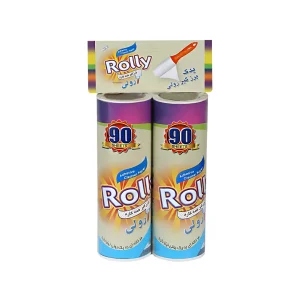 عکس یدک پرزگیر رولی حیوانات خانگی رولی سایز بزرگ بسته 2 عددی 90 لایه