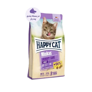 عکس غذای خشک گربه بالغ هپی کت Minkas Urinary Care طعم مرغ 10 کیلوگرم